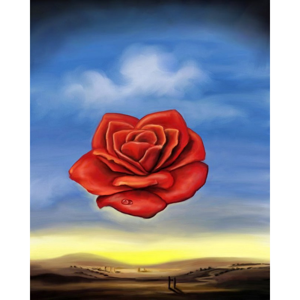 La rose méditative » Salvador Dali (1958) – Blog Wipplay