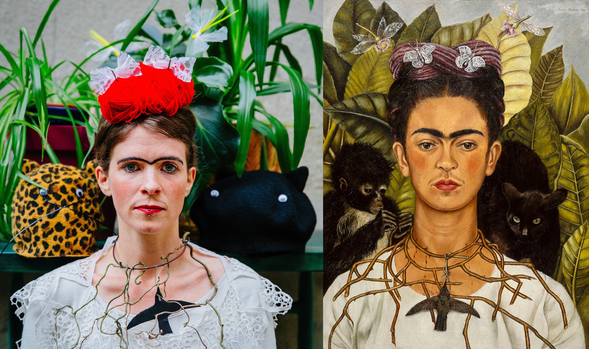 « Autoportrait au collier d’épines et colibri » par Frida Kahlo Blog Wipplay